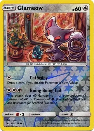 Unbroken Bonds Glameow #159/214 reverse holo